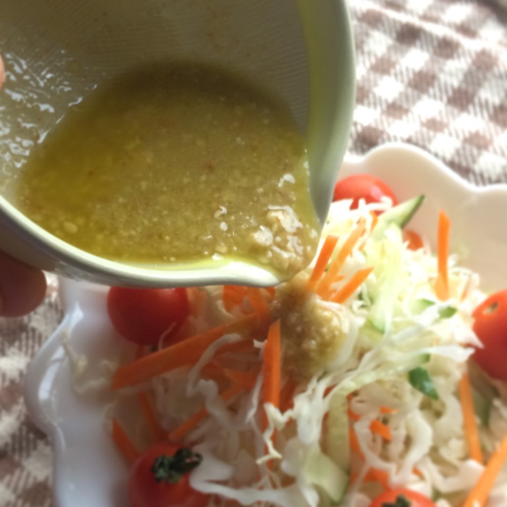 すり鉢で作るドレッシング