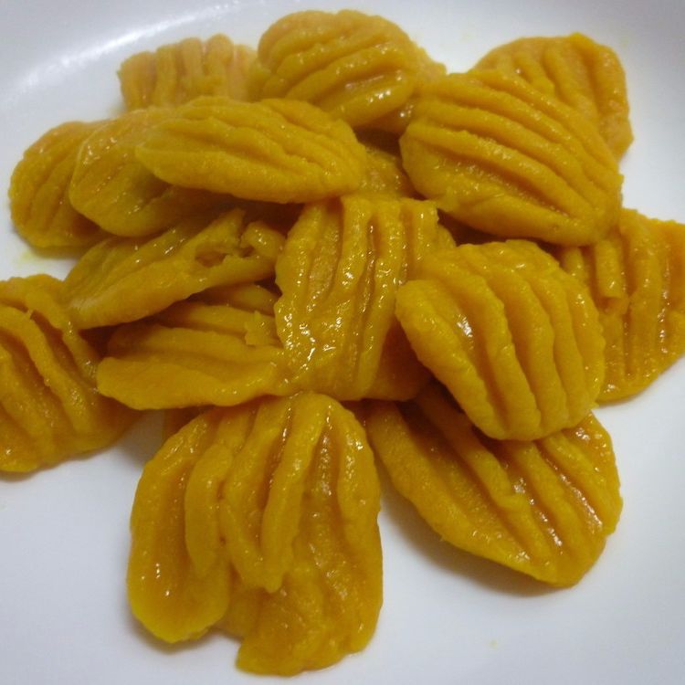 すり鉢　かぼちゃのニョッキ